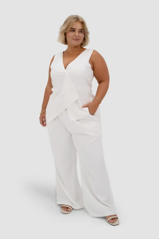 RAYA PANTS WHITE sold by FAYT The Label