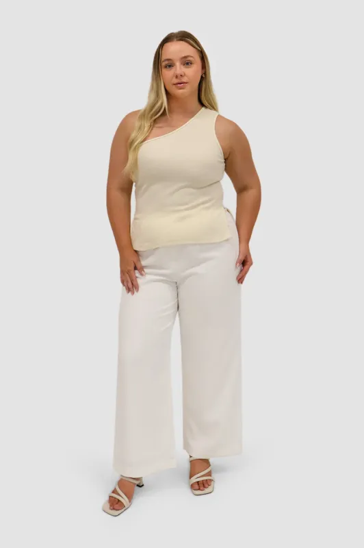 XANTIA KNIT TOP BUTTERCREAM sold by FAYT The Label