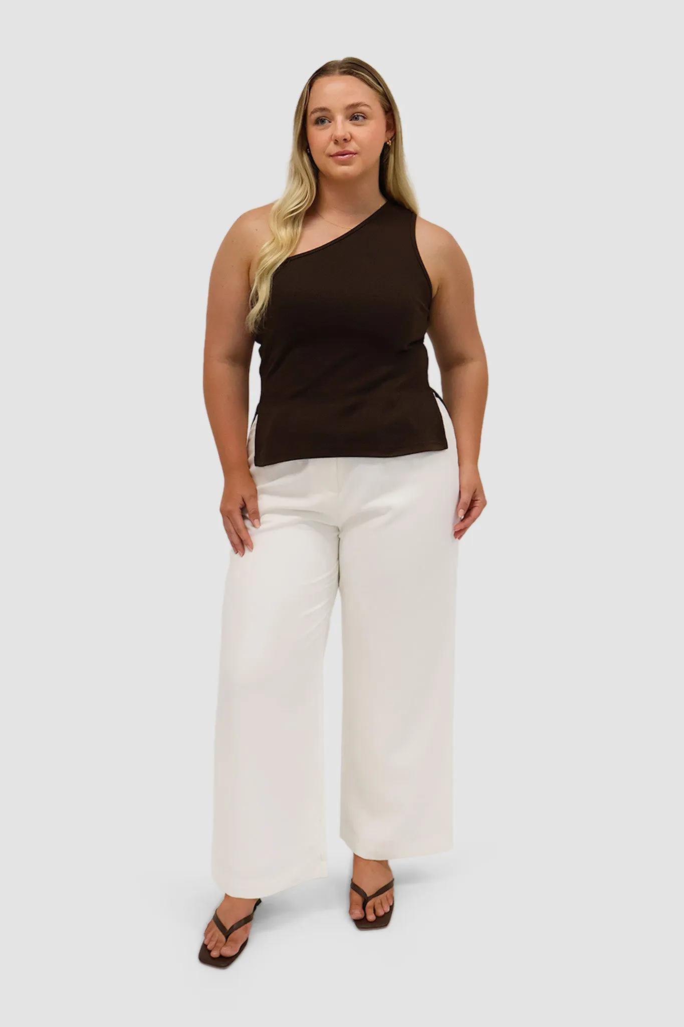 XANTIA KNIT TOP CHOCOLATE sold by FAYT The Label