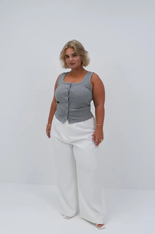 BECKER TOP GREY MARLE made by FAYT The Label