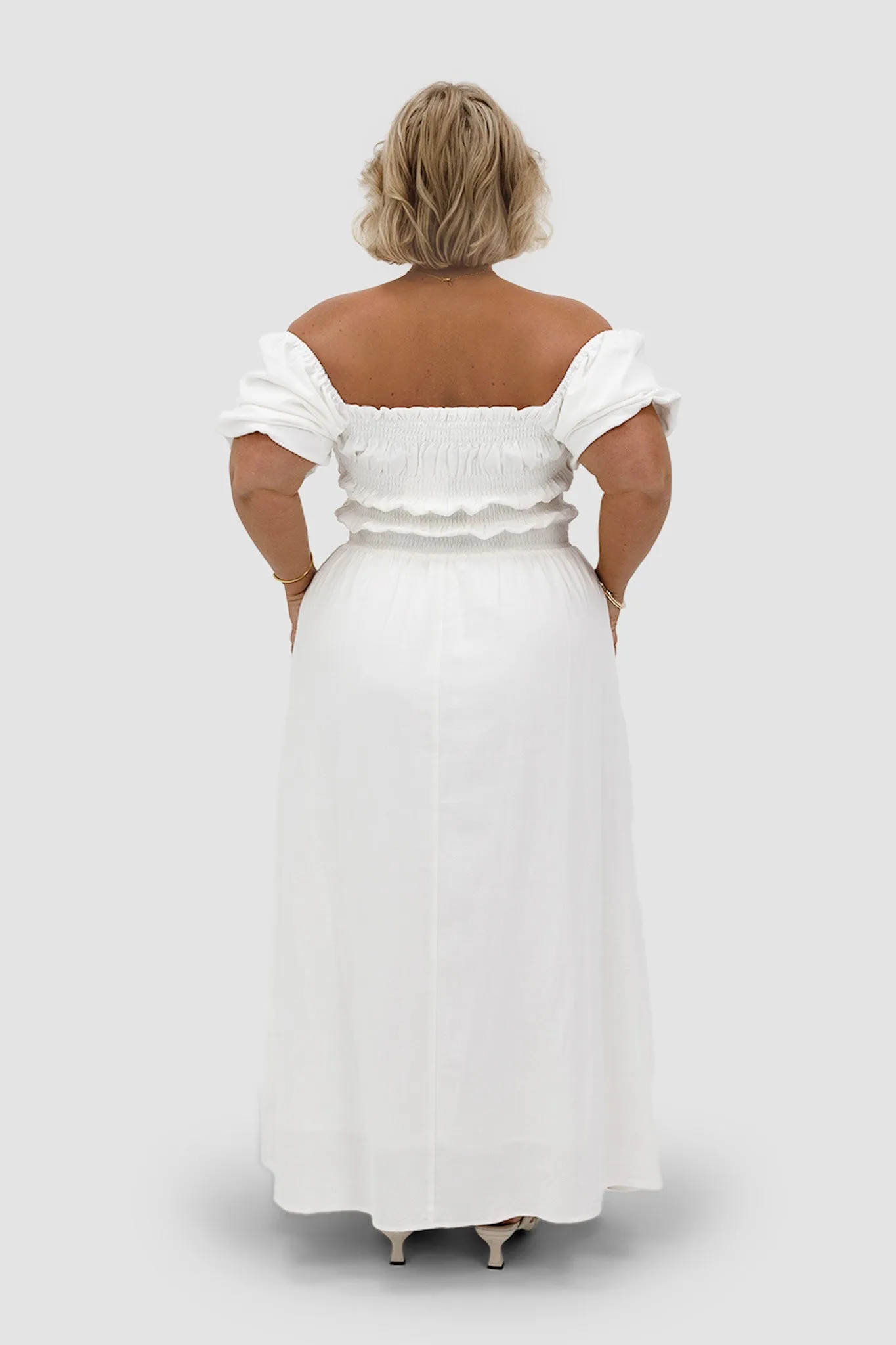 ISMAE MAXI DRESS WHITE sold by FAYT The Label product image thumbnail 4