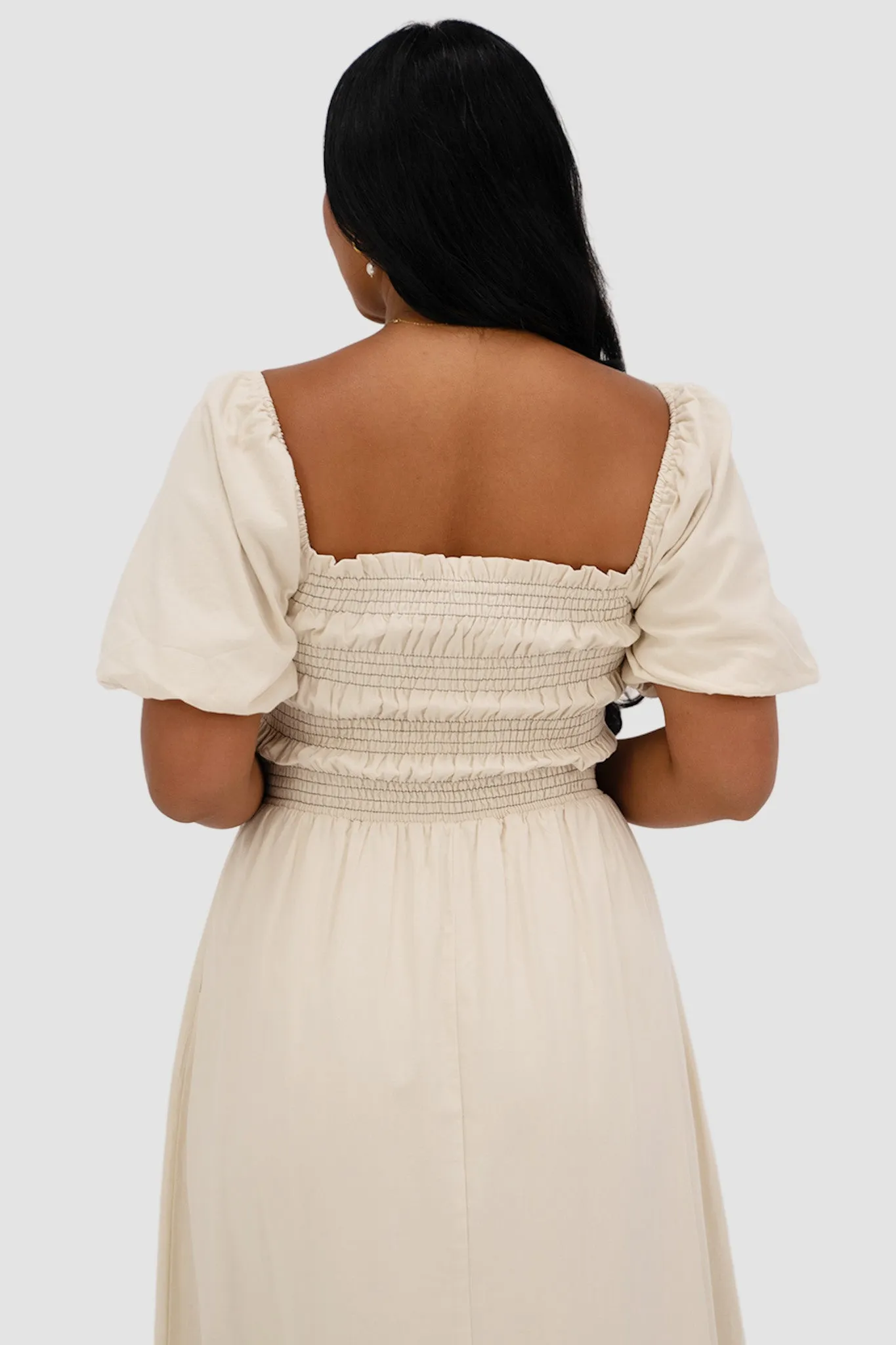 ISMAE MAXI DRESS NEUTRAL sold by FAYT The Label product image thumbnail 5