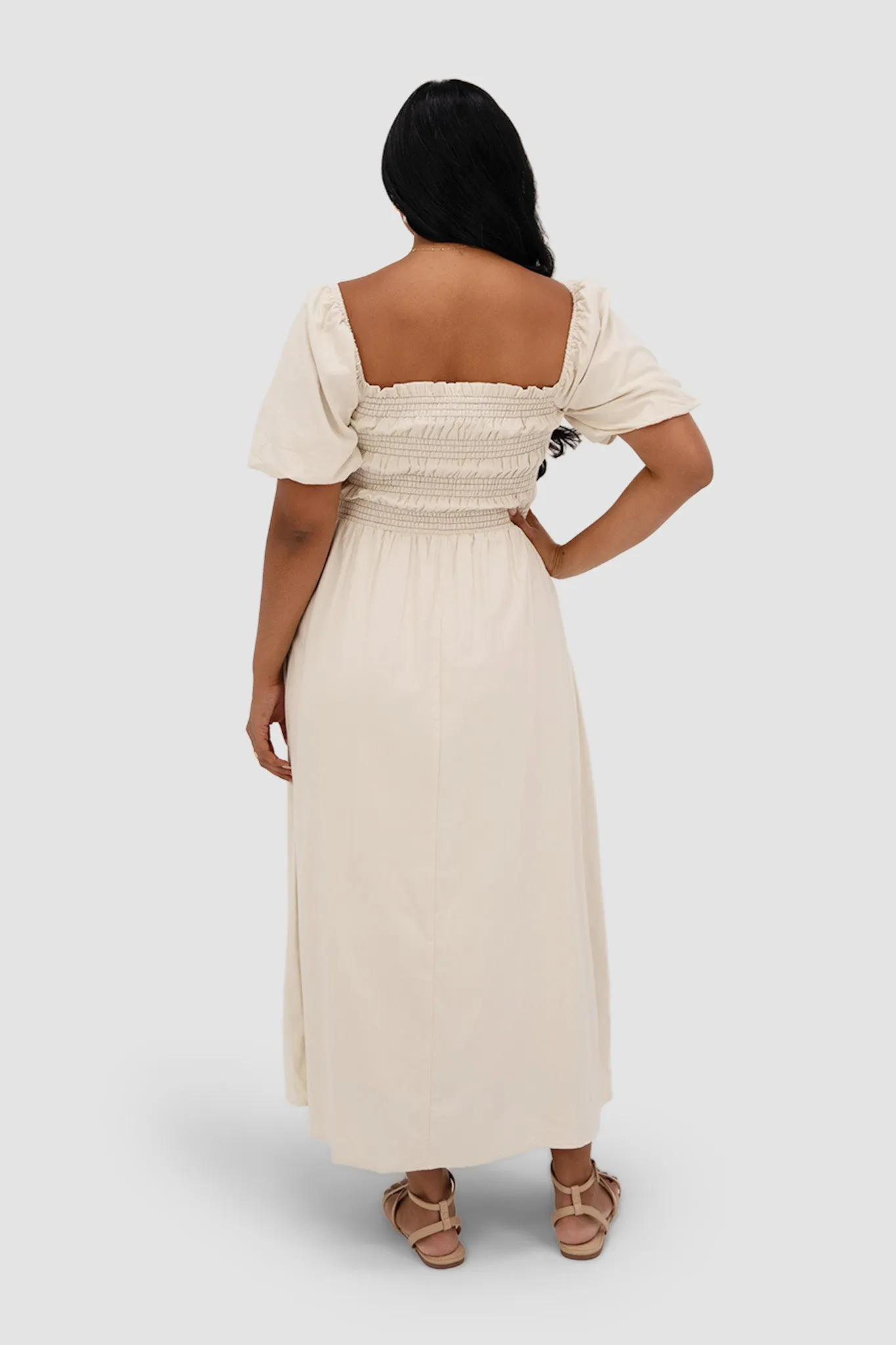 ISMAE MAXI DRESS NEUTRAL sold by FAYT The Label product image thumbnail 3