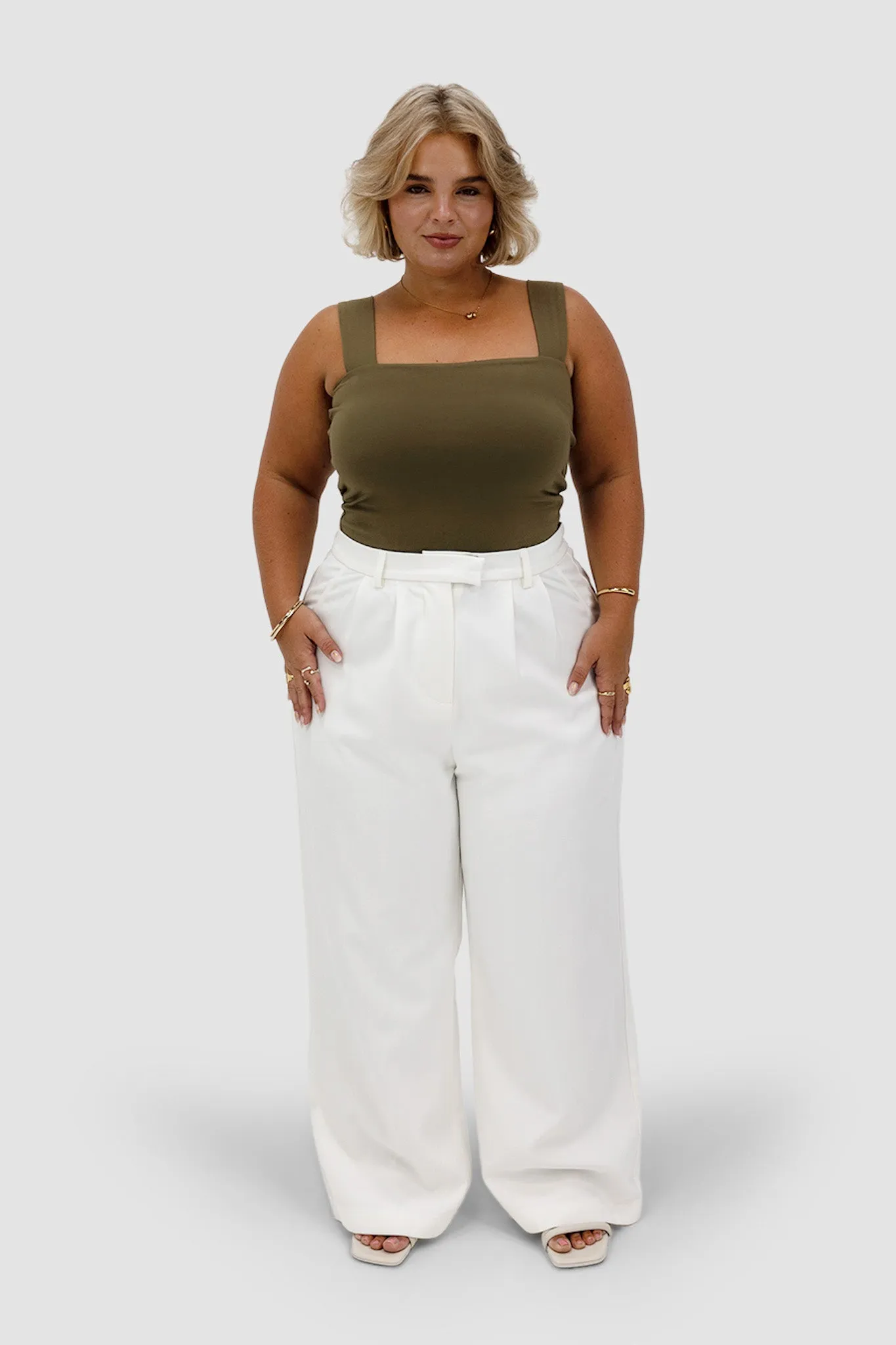 QUINN TOP OLIVE sold by FAYT The Label product image thumbnail 5