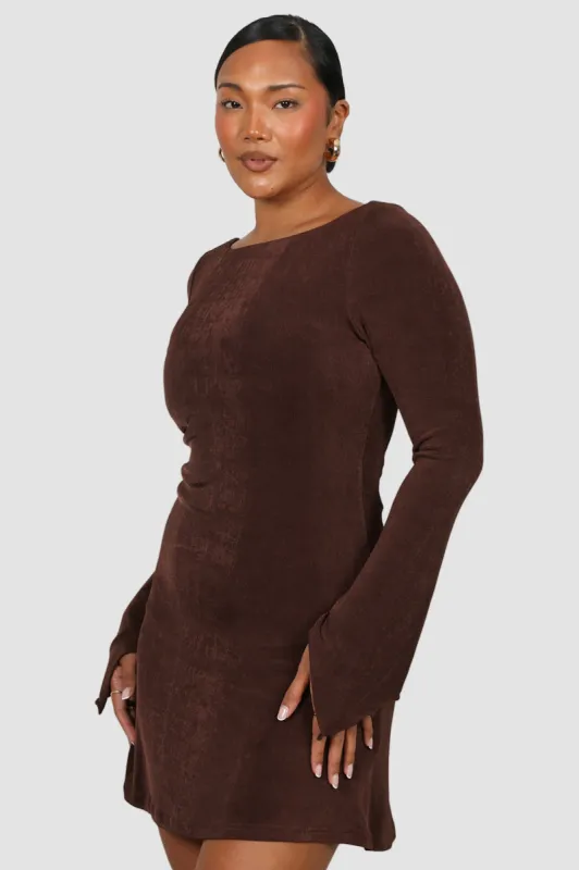 FB SALE - KENZIE MINI DRESS CHOCOLATE SIZE 16 sold by FAYT The Label