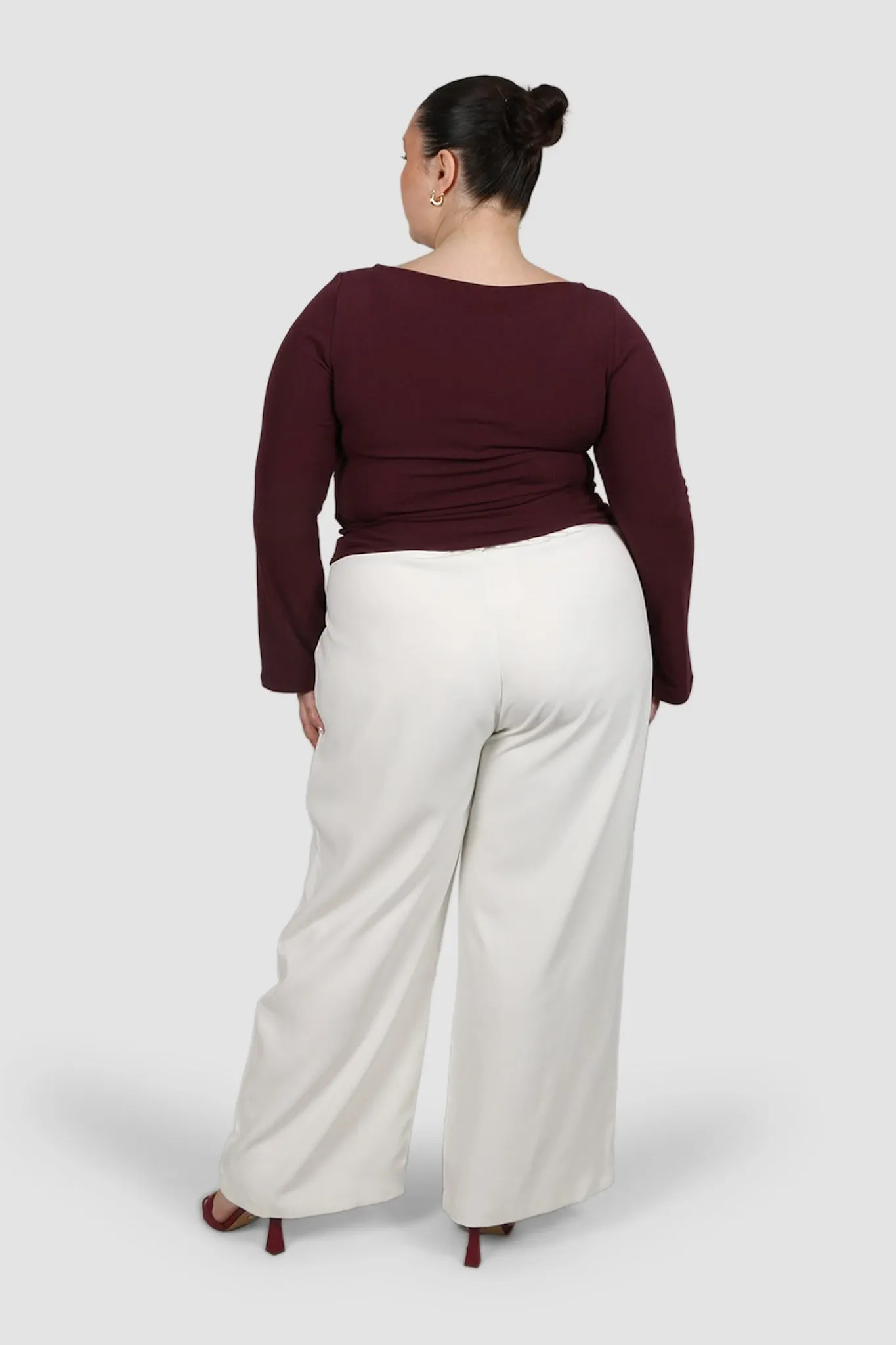 DAKOTA RIBBED TOP WINE sold by FAYT The Label product image thumbnail 5