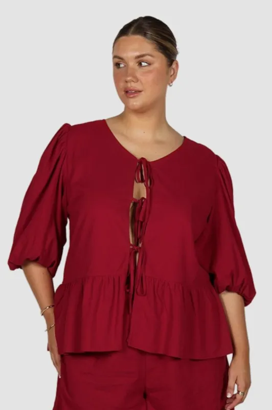 FAWN TOP RED sold by FAYT The Label