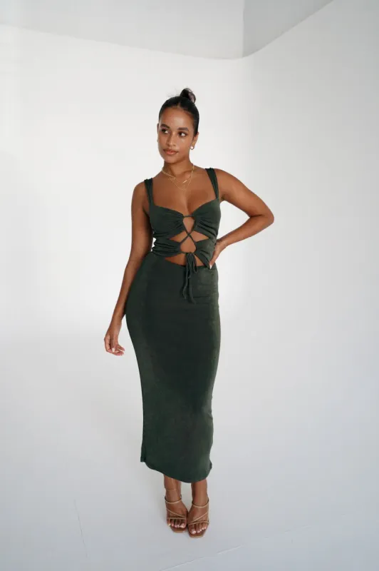 FB SALE - SASCHA DRESS PINE SIZE 20 (B) sold by FAYT The Label