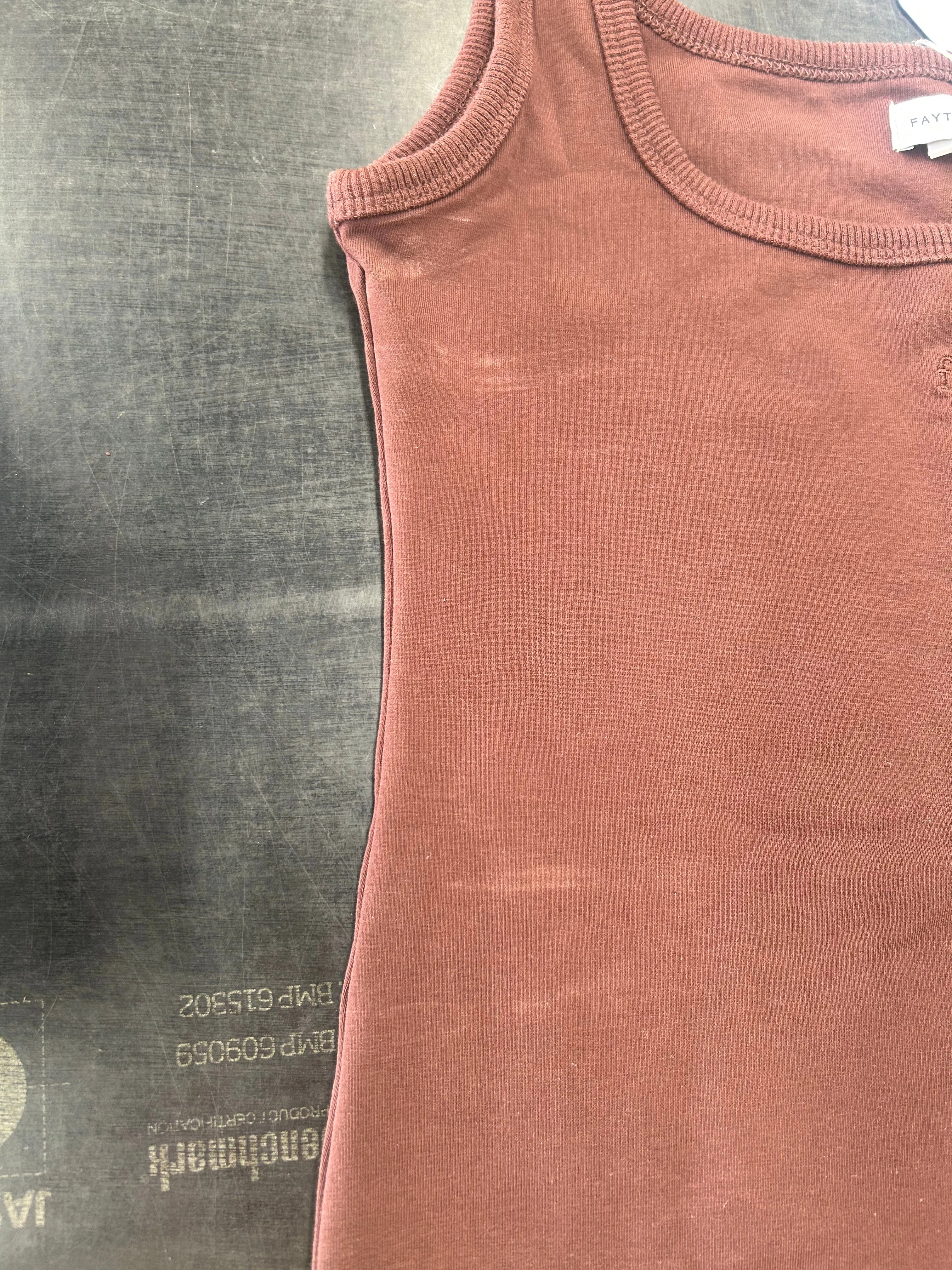 FB SALE - FAYT LOGO TANK CHOCOLATE SIZE 6-8 (E) sold by FAYT The Label product image thumbnail 2