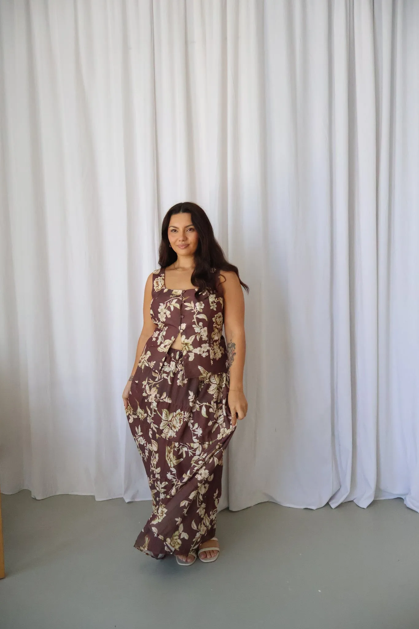 ZYLA MAXI SKIRT GOLDEN MEADOW sold by FAYT The Label