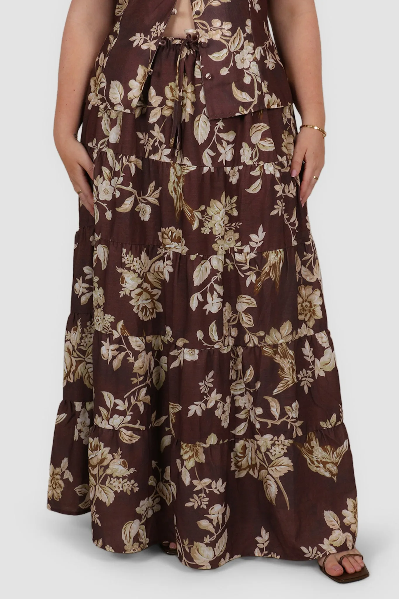 ZYLA MAXI SKIRT GOLDEN MEADOW sold by FAYT The Label product image thumbnail 3