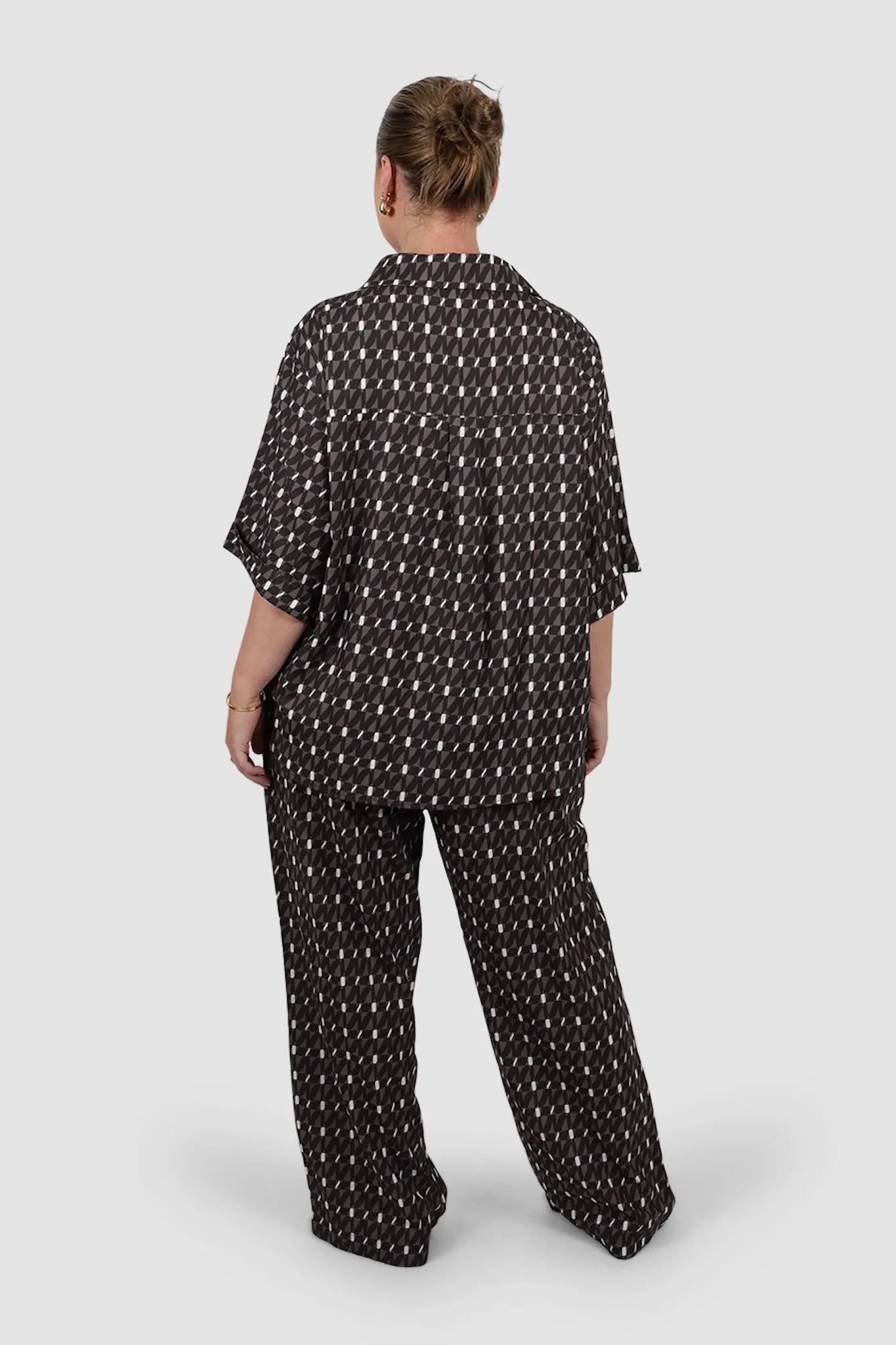 BLANCO PANTS BROWN GEO sold by FAYT The Label product image thumbnail 5