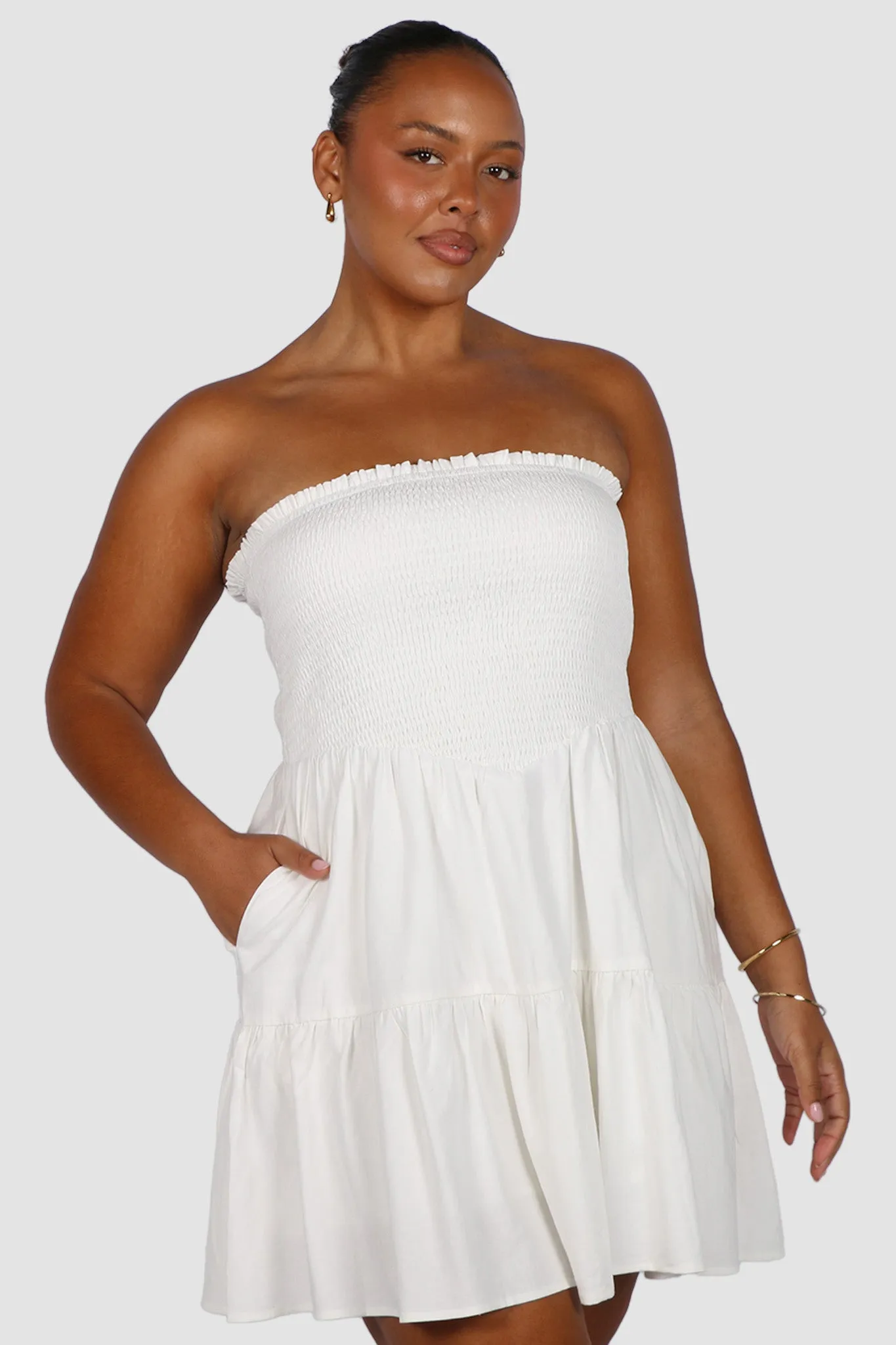 RYLIN DRESS WHITE sold by FAYT The Label product image thumbnail 4
