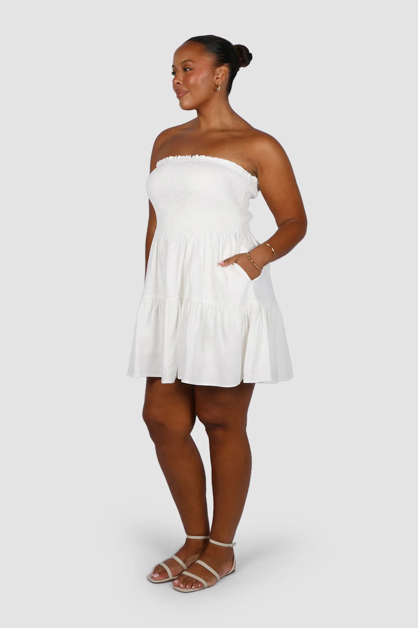 RYLIN DRESS WHITE sold by FAYT The Label product image thumbnail 5