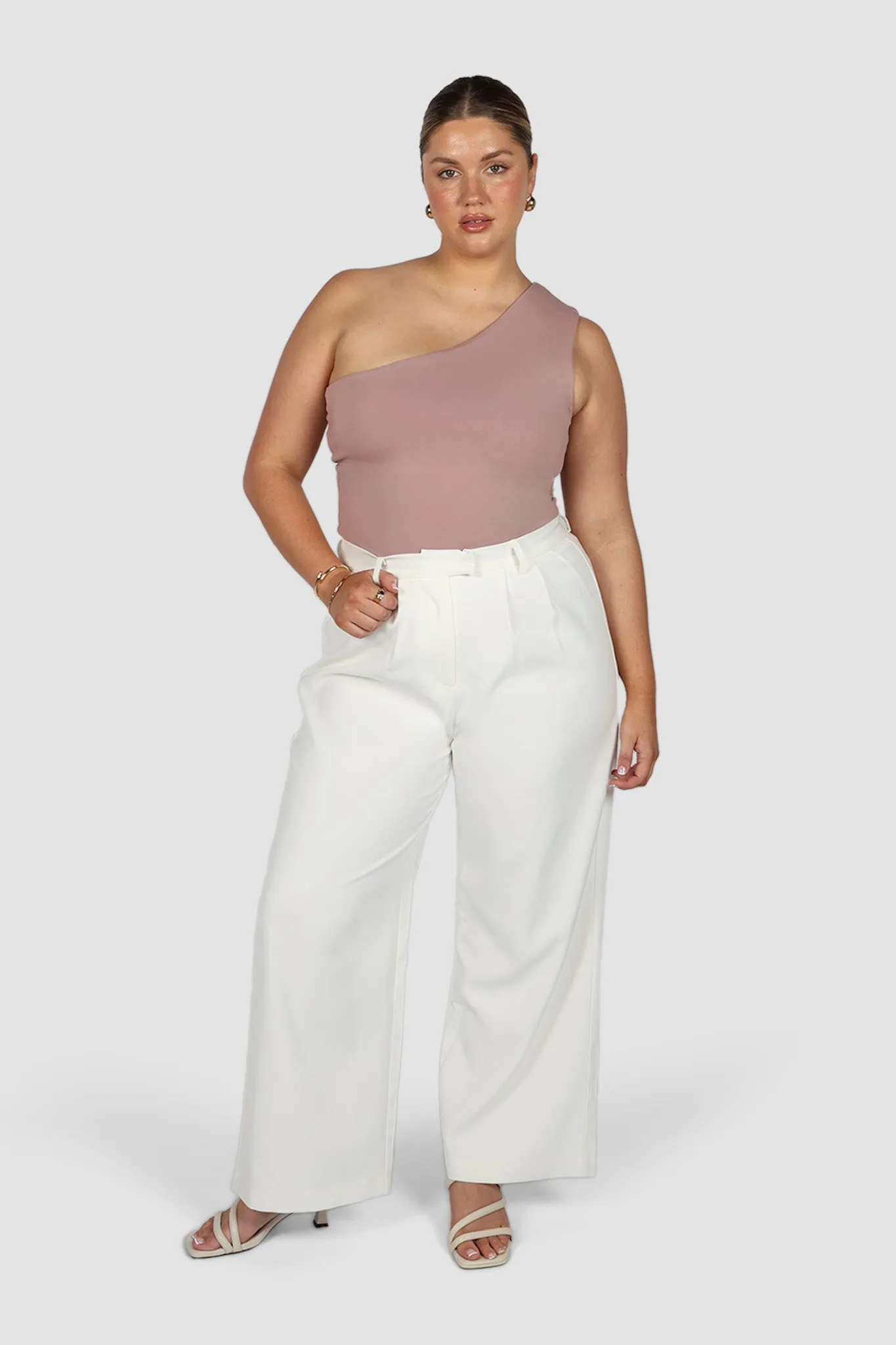 SULLIVAN ONE SHOULDER TOP BLUSH sold by FAYT The Label product image thumbnail 5