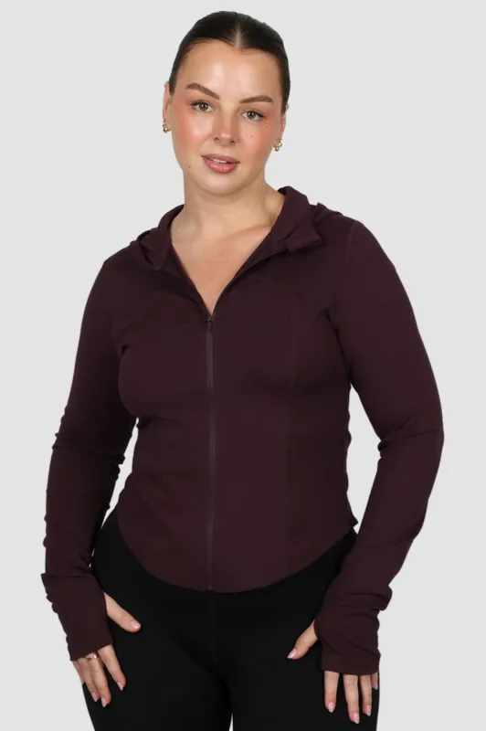 FB SALE - ACTIVE JACKET PLUM SIZE 18 sold by FAYT The Label