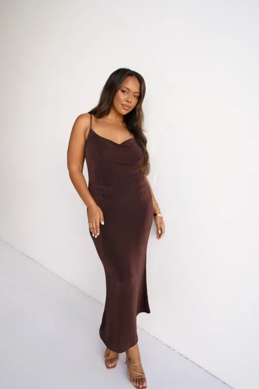 FB SALE - PERI DRESS CHOCOLATE SIZE 8 (B) sold by FAYT The Label