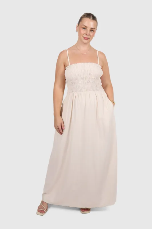 RILORA DRESS NEUTRAL sold by FAYT The Label