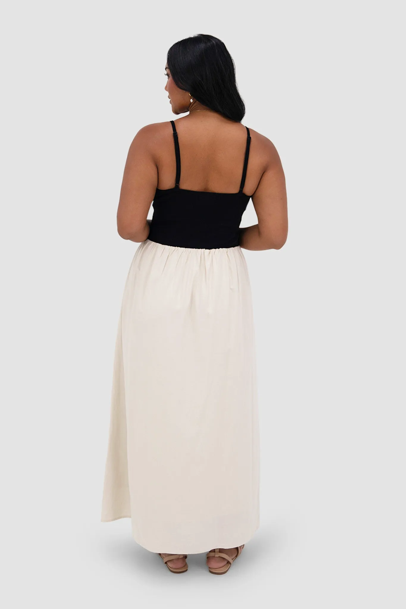 YARA DRESS BLACK/NEUTRAL sold by FAYT The Label product image thumbnail 4