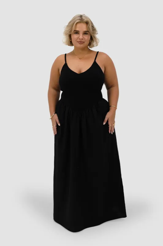 YARA DRESS BLACK sold by FAYT The Label