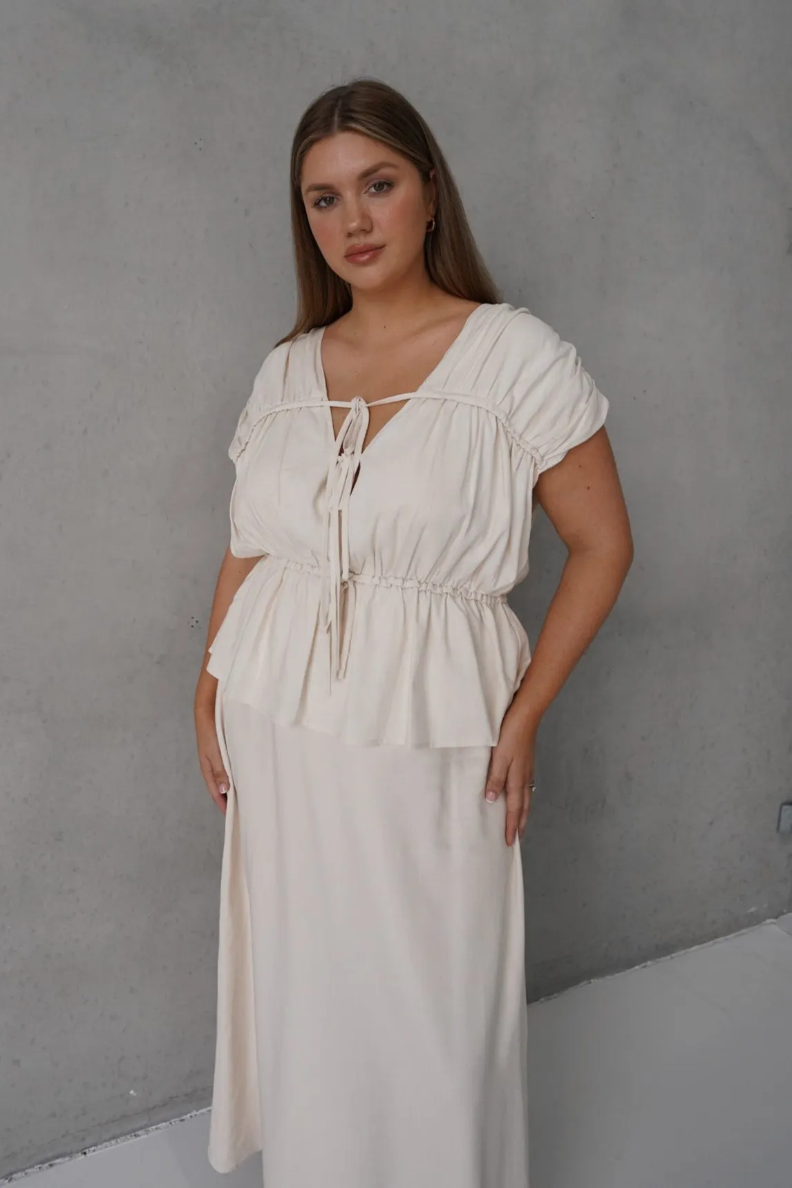 FB SALE - ZADIE TOP NEUTRAL SIZE 22 (B) sold by FAYT The Label