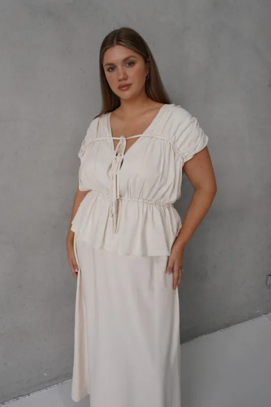 FB SALE - ZADIE TOP NEUTRAL SIZE 10 (A) sold by FAYT The Label