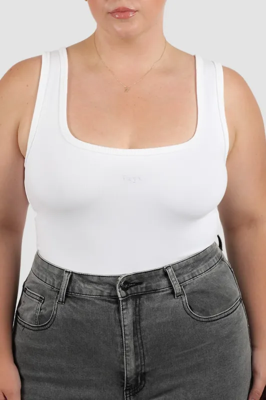 FB SALE - FAYT LOGO TANK ALL WHITE SIZE 10-12 sold by FAYT The Label