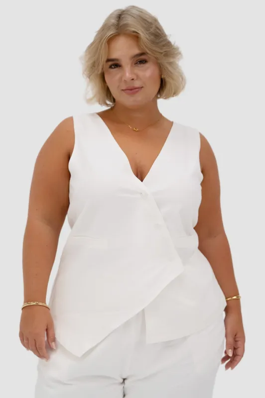FB SALE - NIXIE TOP WHITE SIZE 26 (B) sold by FAYT The Label