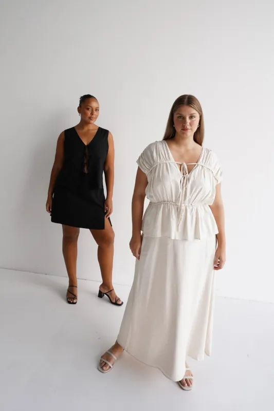 SAMPLE - NIA SKIRT NEUTRAL (A) sold by FAYT The Label