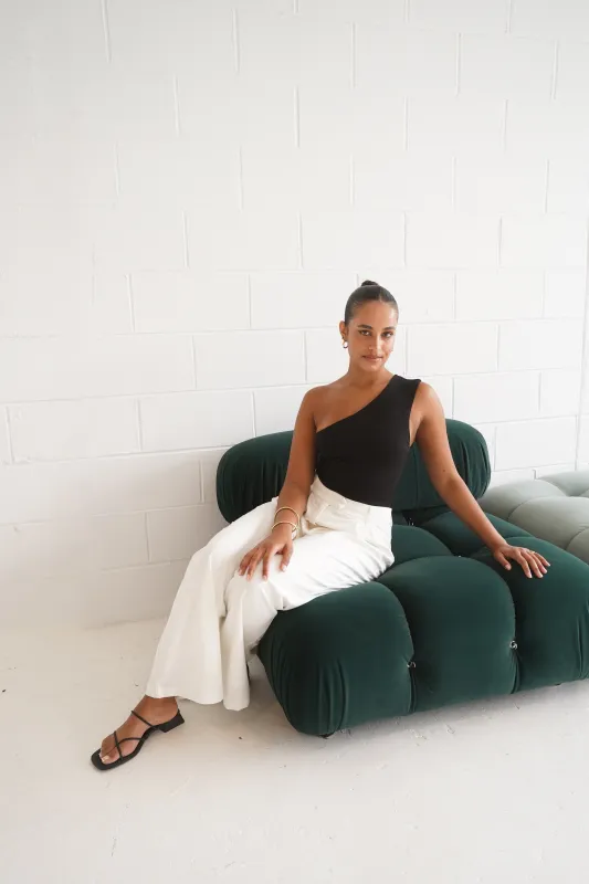 SAMPLE - ARIE LINEN BLEND PANT WHITE (B) sold by FAYT The Label