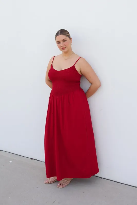 SAMPLE - YARA DRESS RED (A) sold by FAYT The Label