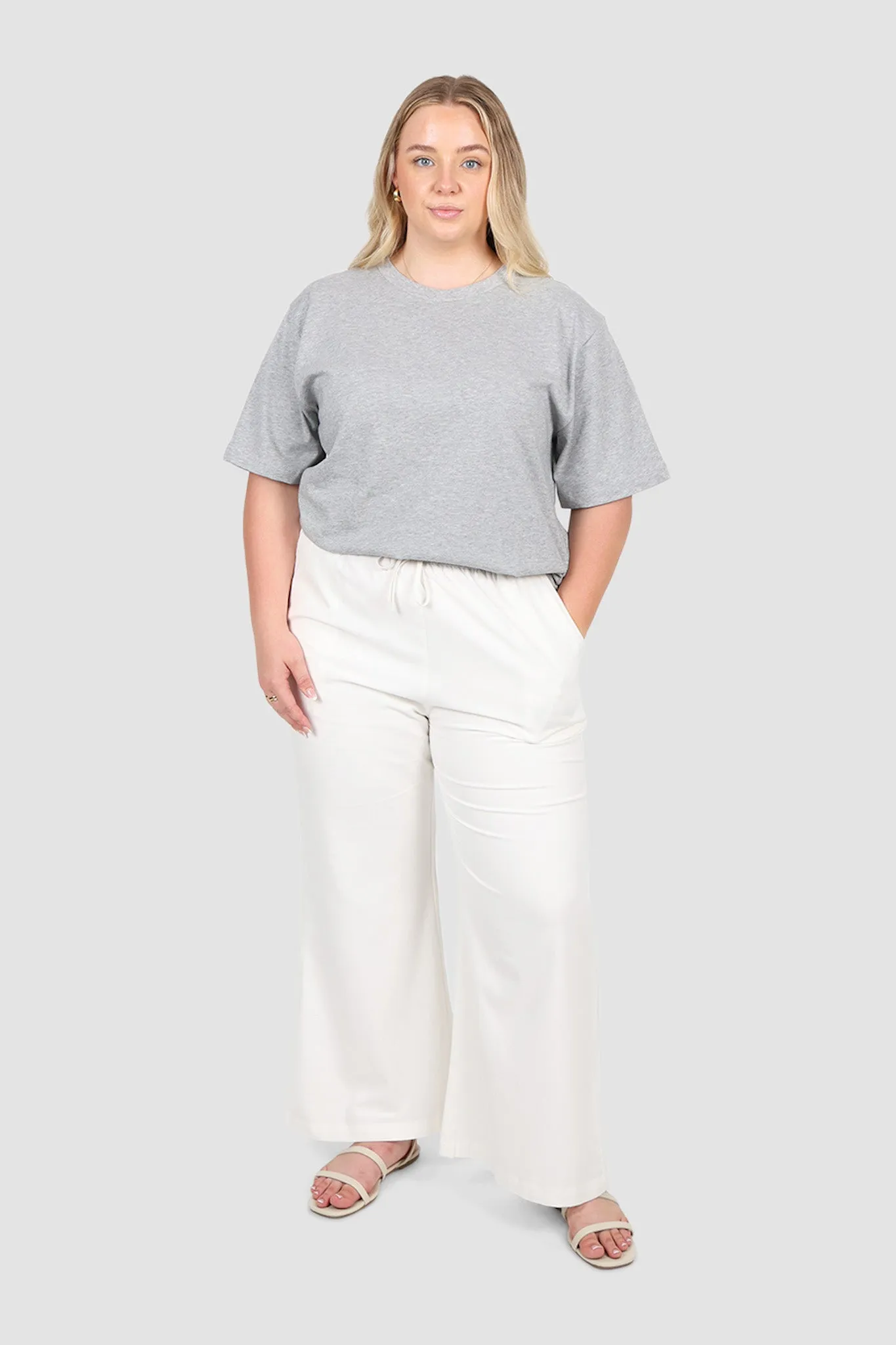 SIGNATURE TEE GREY MARLE sold by FAYT The Label product image thumbnail 3