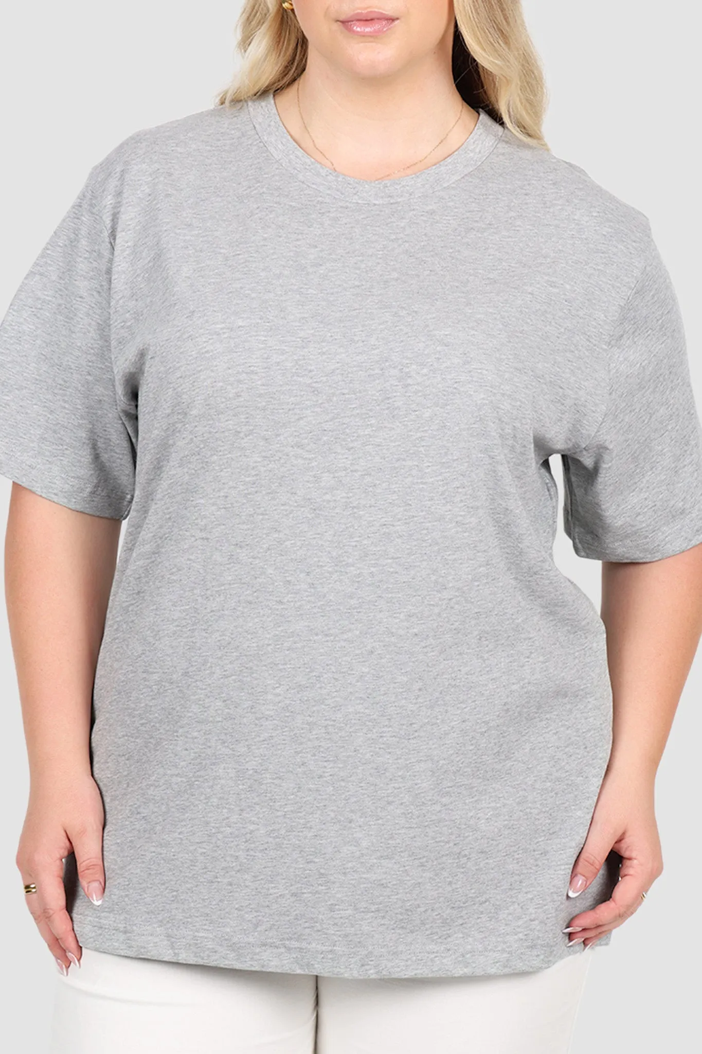 SIGNATURE TEE GREY MARLE sold by FAYT The Label product image thumbnail 5