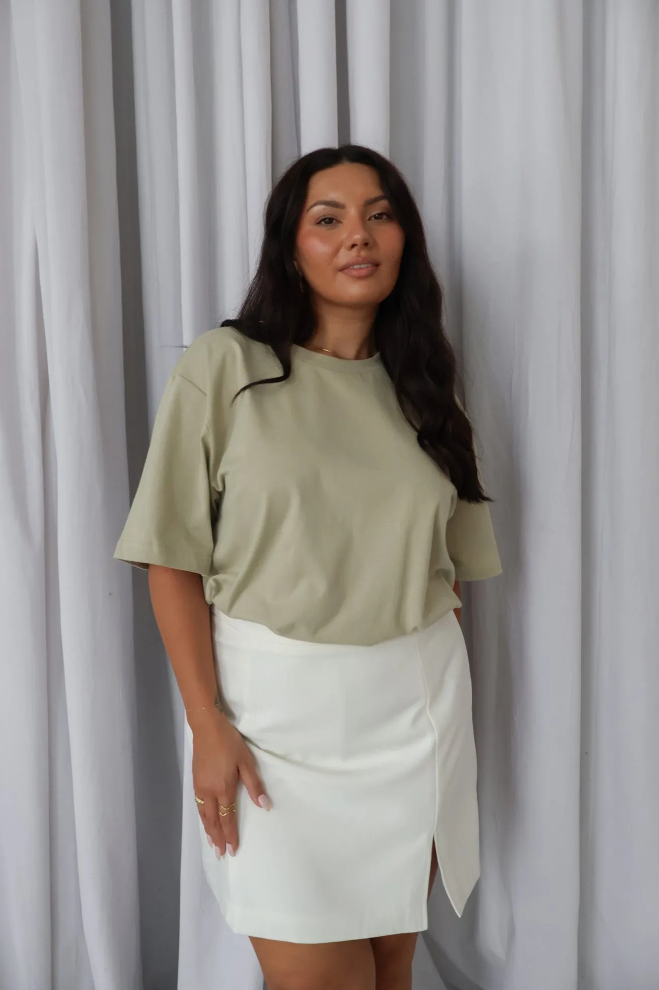 SIGNATURE TEE SOFT SAGE sold by FAYT The Label