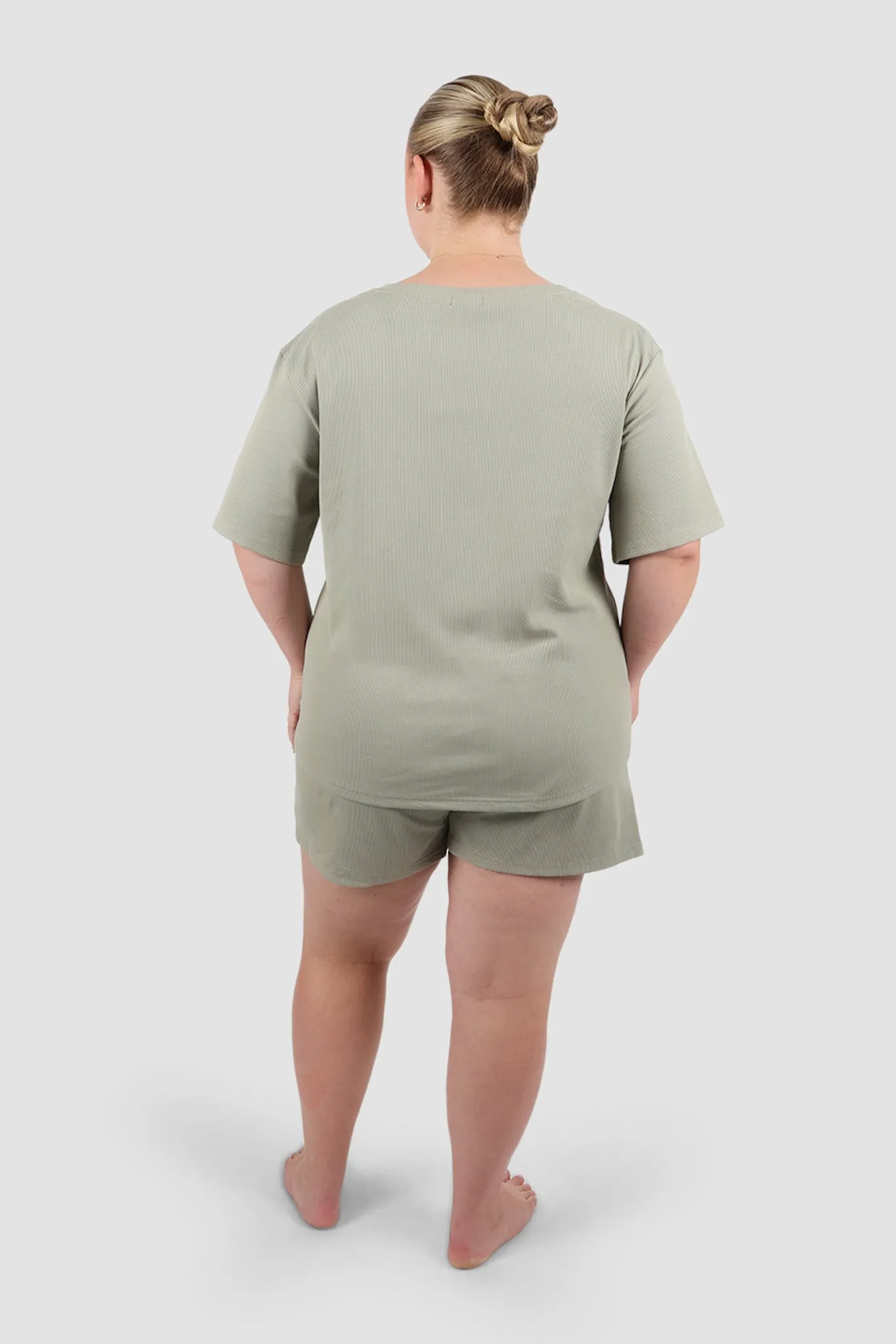 NOLYN RIB TEE SAGE sold by FAYT The Label product image thumbnail 5