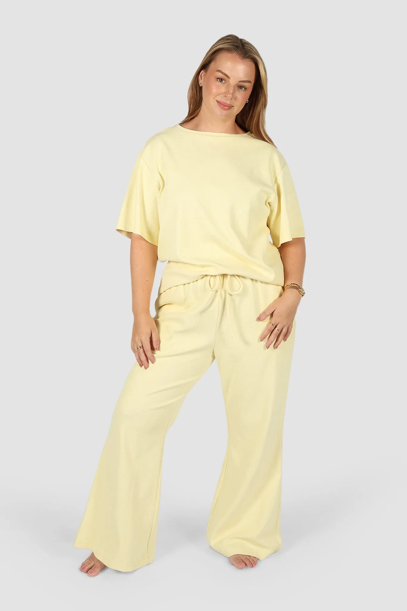 RAYLN RIB PANTS SOFT YELLOW sold by FAYT The Label product image thumbnail 2