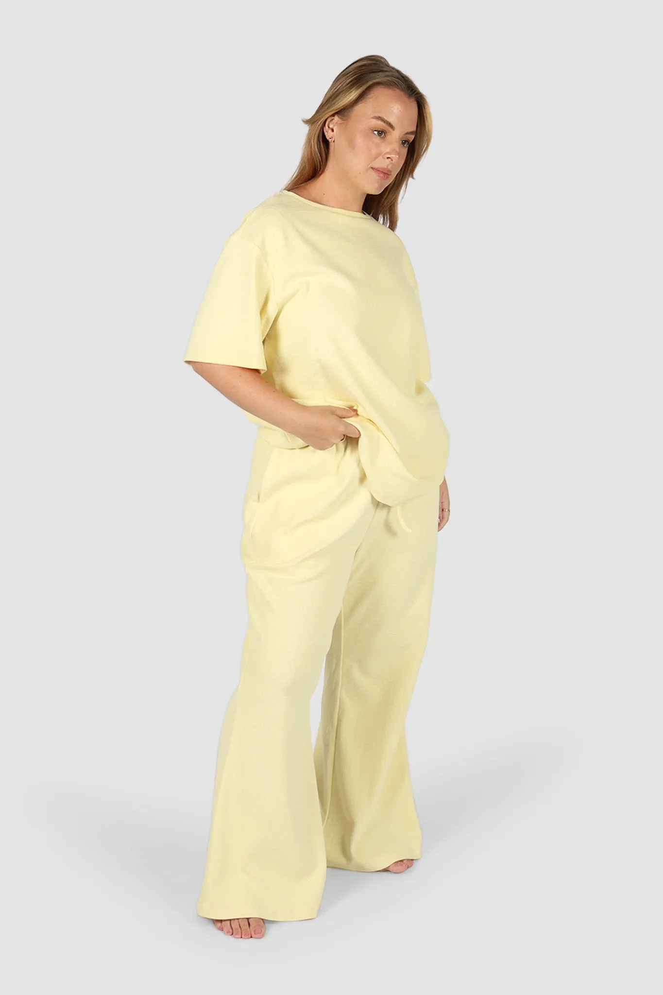 RAYLN RIB PANTS SOFT YELLOW sold by FAYT The Label product image thumbnail 3