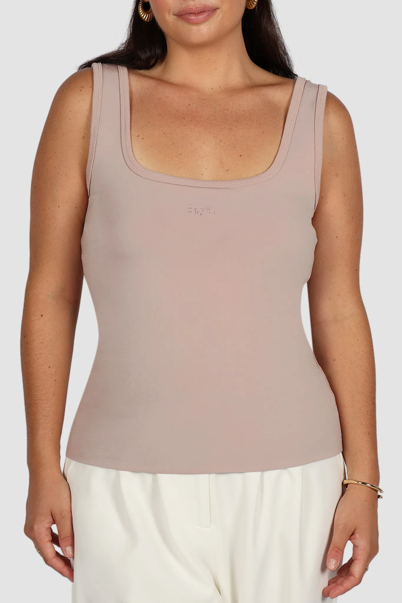 FAYT LOGO TANK MUSHROOM sold by FAYT The Label product image thumbnail 3