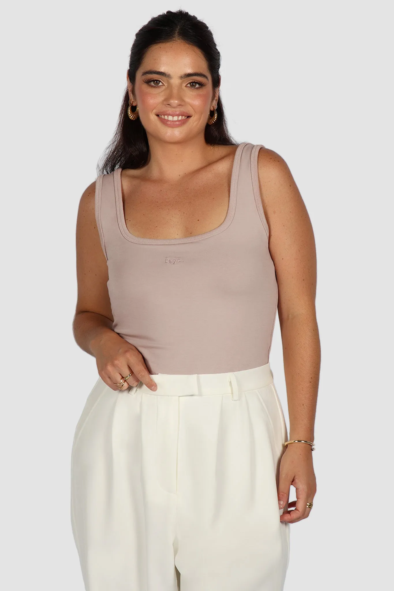 FAYT LOGO TANK MUSHROOM sold by FAYT The Label product image thumbnail 4