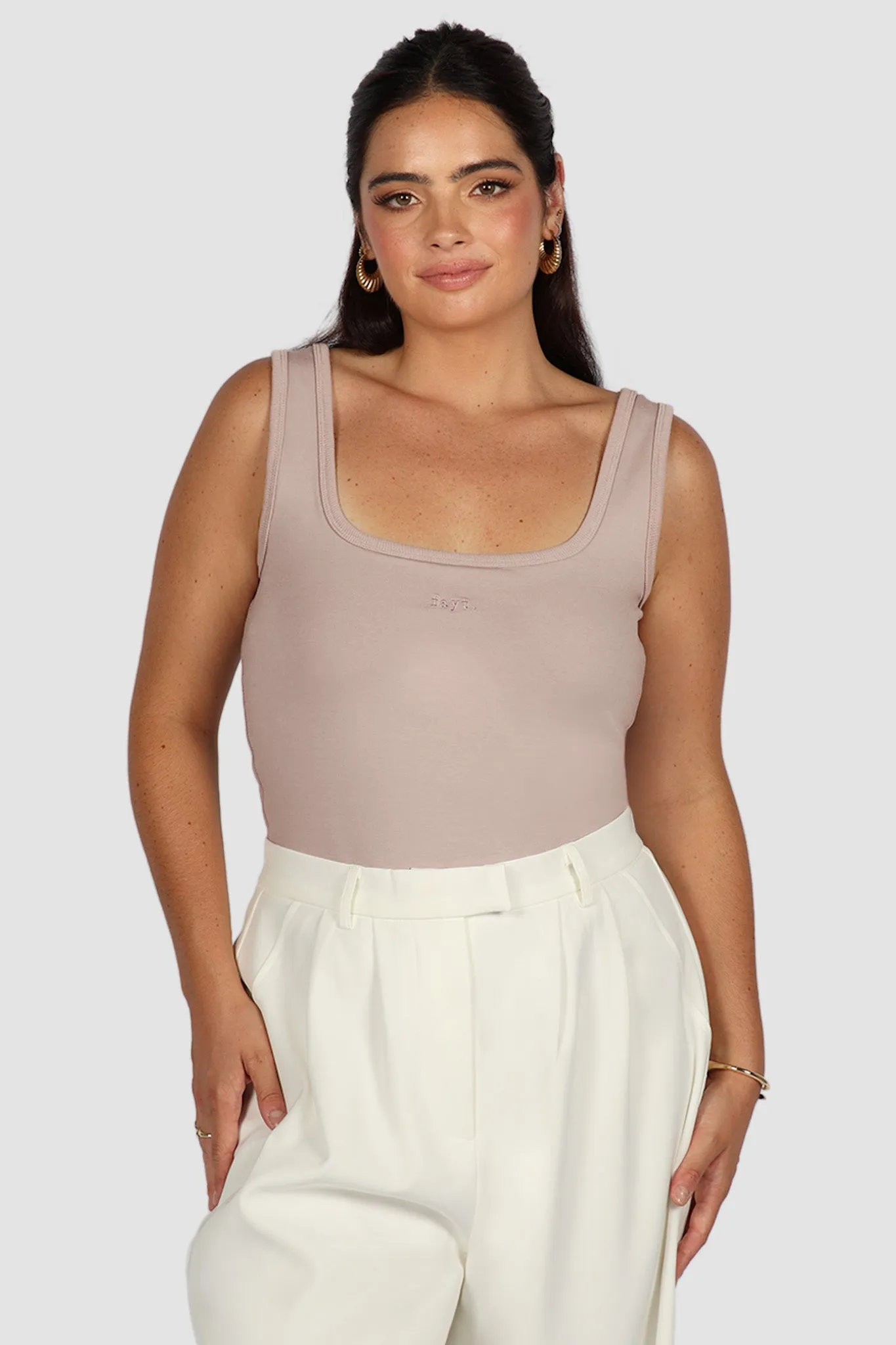 FAYT LOGO TANK MUSHROOM sold by FAYT The Label