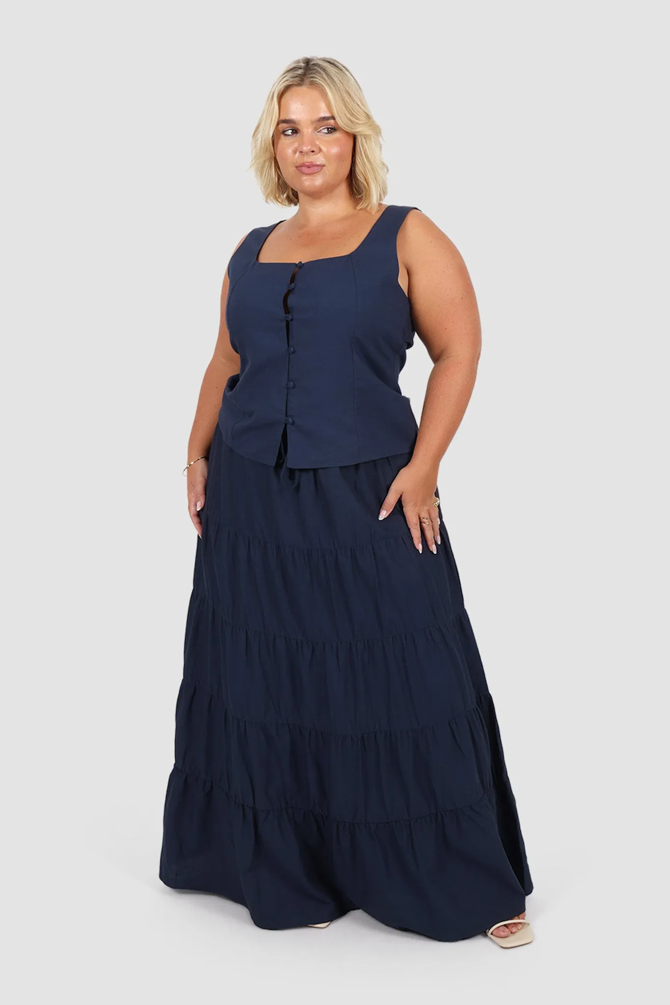 VALENA TOP NAVY sold by FAYT The Label product image thumbnail 4