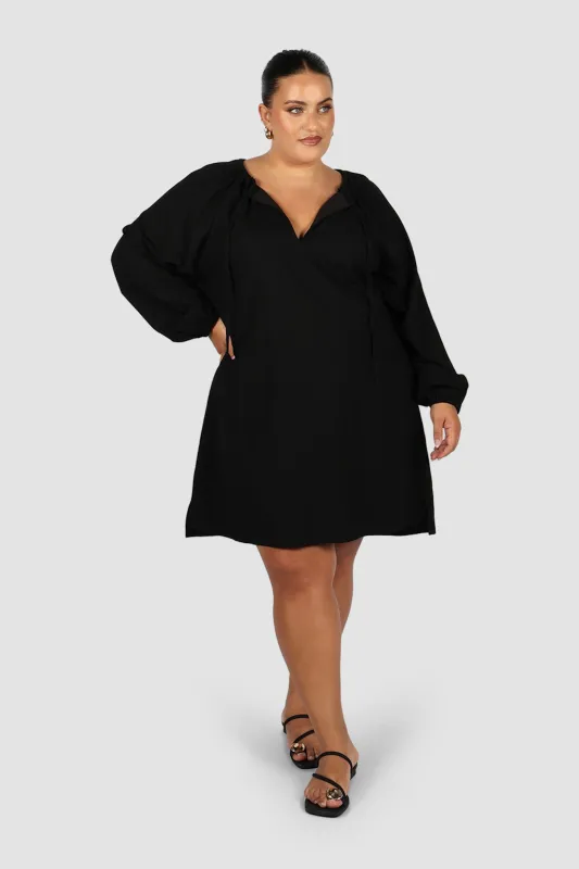 EADIE DRESS BLACK sold by FAYT The Label