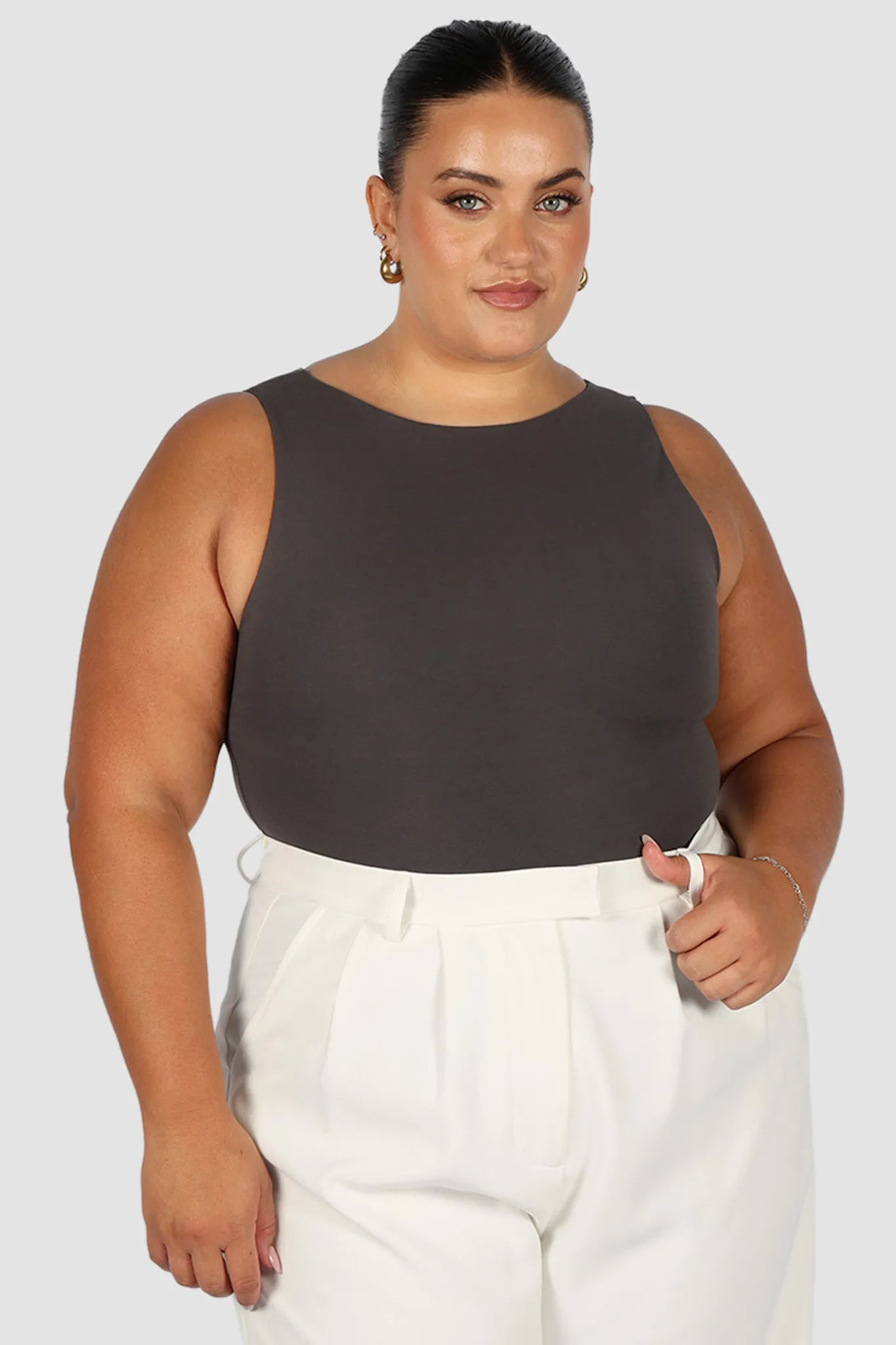 NOLA TOP CHARCOAL sold by FAYT The Label