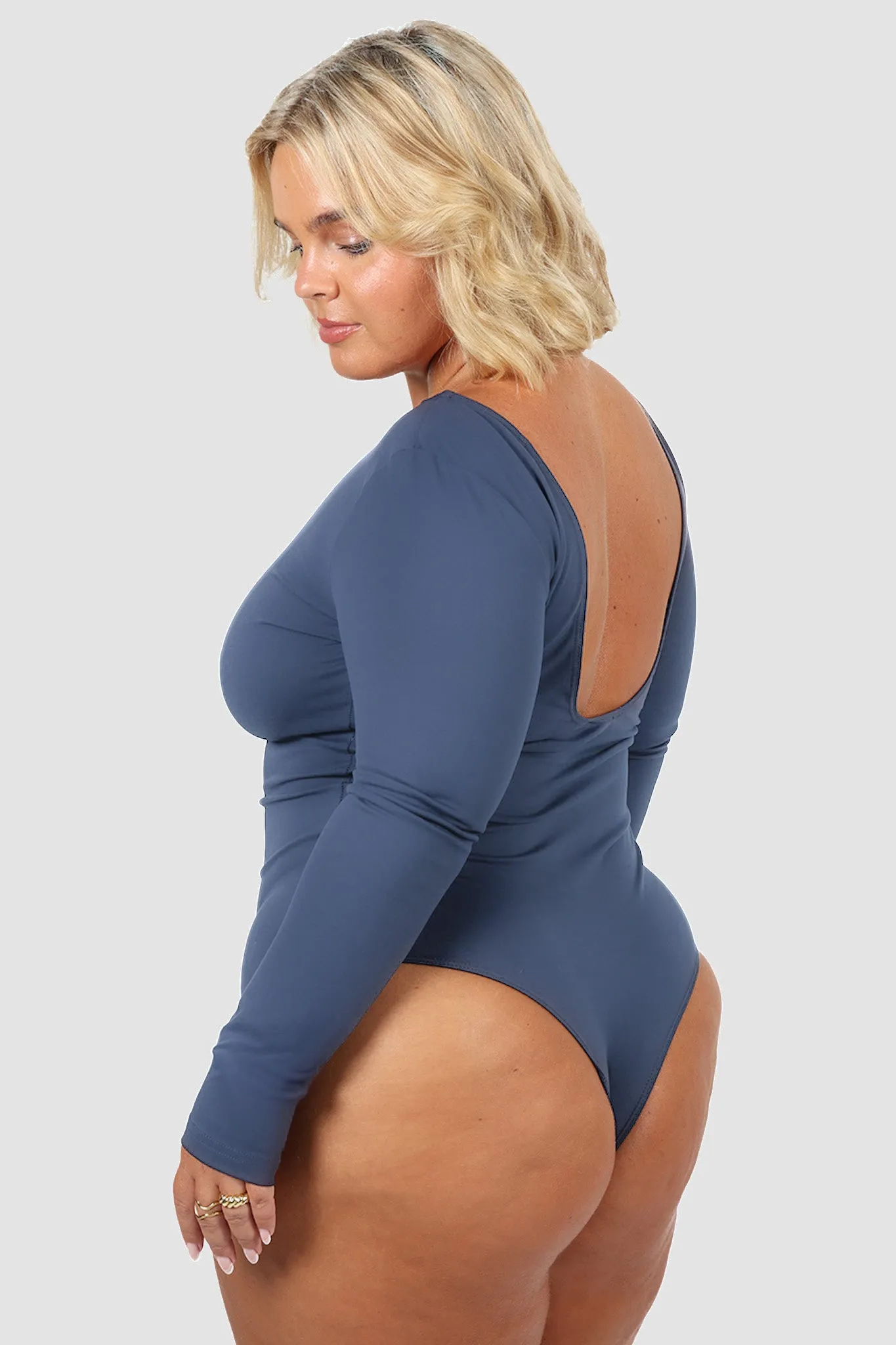 SCOOP BACK BODYSUIT SLATE sold by FAYT The Label product image thumbnail 4