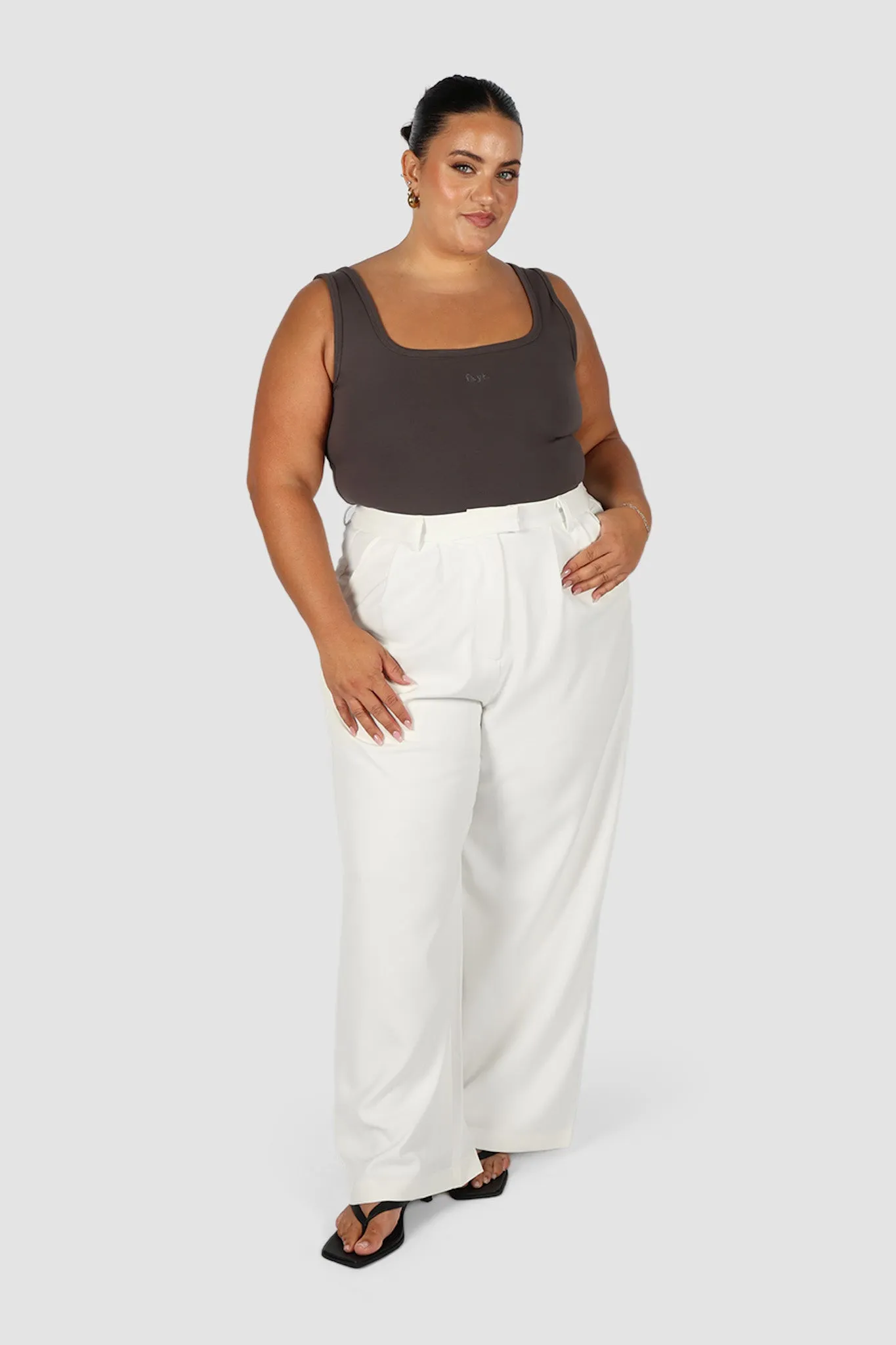 FAYT LOGO TANK CHARCOAL sold by FAYT The Label product image thumbnail 5