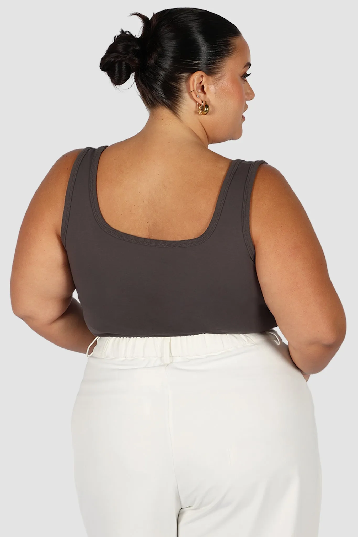 FAYT LOGO TANK CHARCOAL sold by FAYT The Label product image thumbnail 3