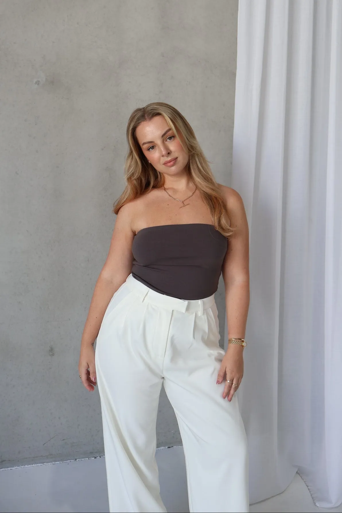 APRIL TOP CHARCOAL sold by FAYT The Label