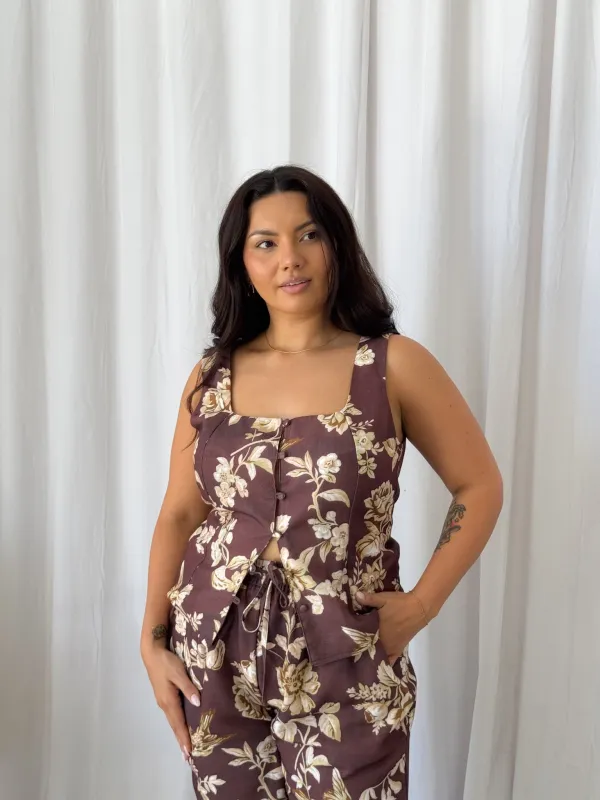 SAMPLE - VALENA TOP GOLDEN MEADOW sold by FAYT The Label