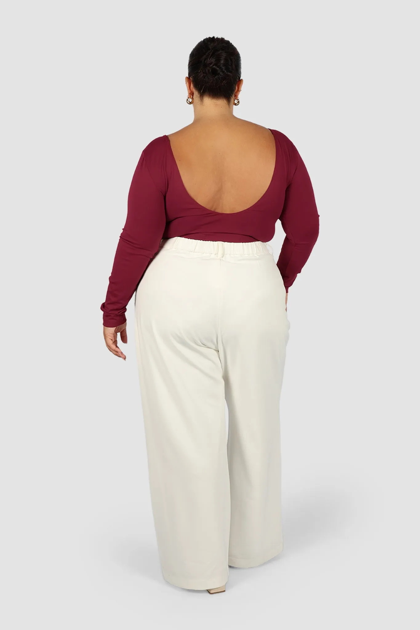 SCOOP BACK BODYSUIT WINE sold by FAYT The Label product image thumbnail 4