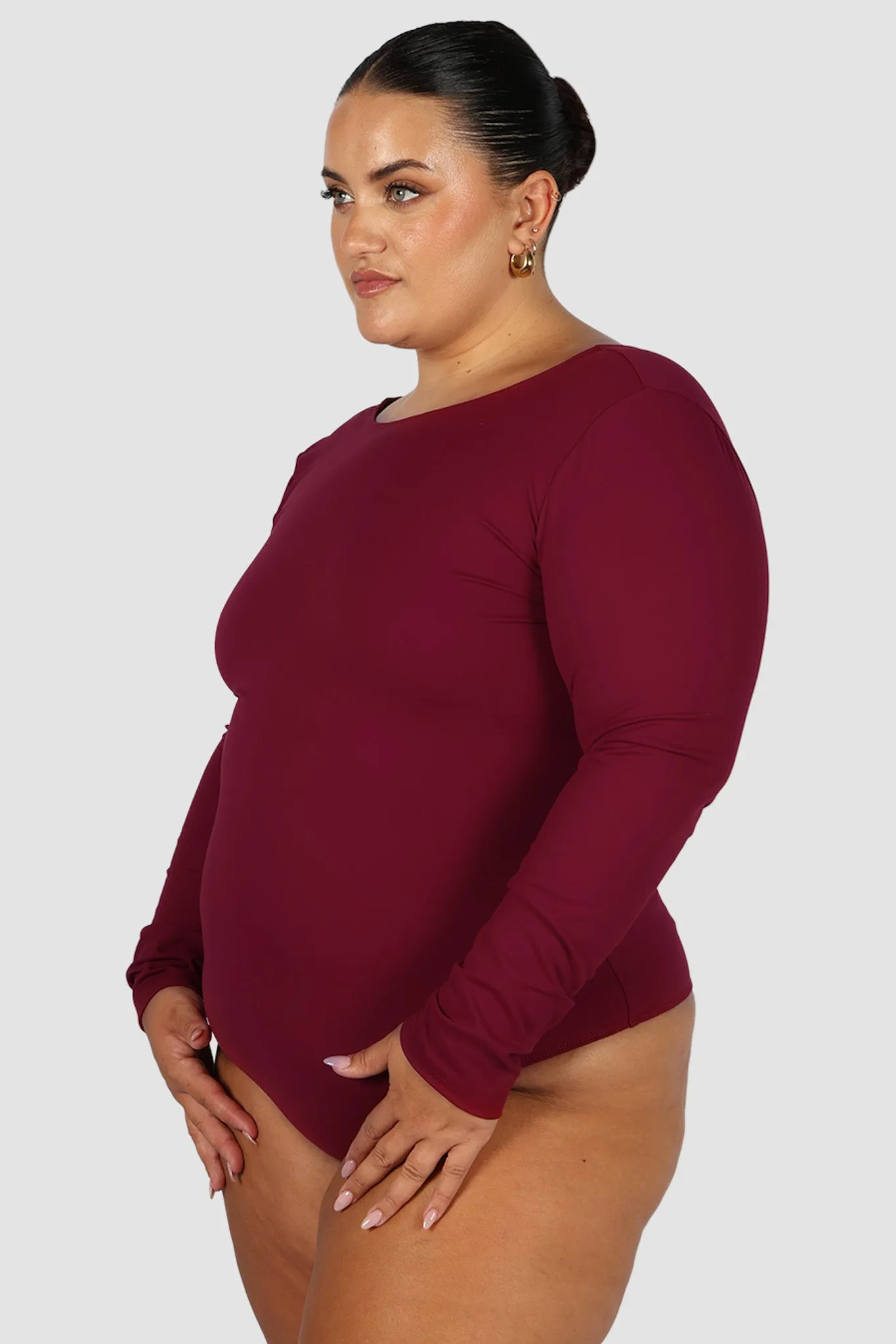 SCOOP BACK BODYSUIT WINE sold by FAYT The Label product image thumbnail 5